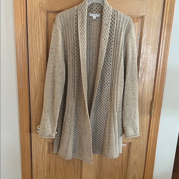 Studio Works - Tan Open-Front Cardigan Sweater - XL - Picture 6 of 16